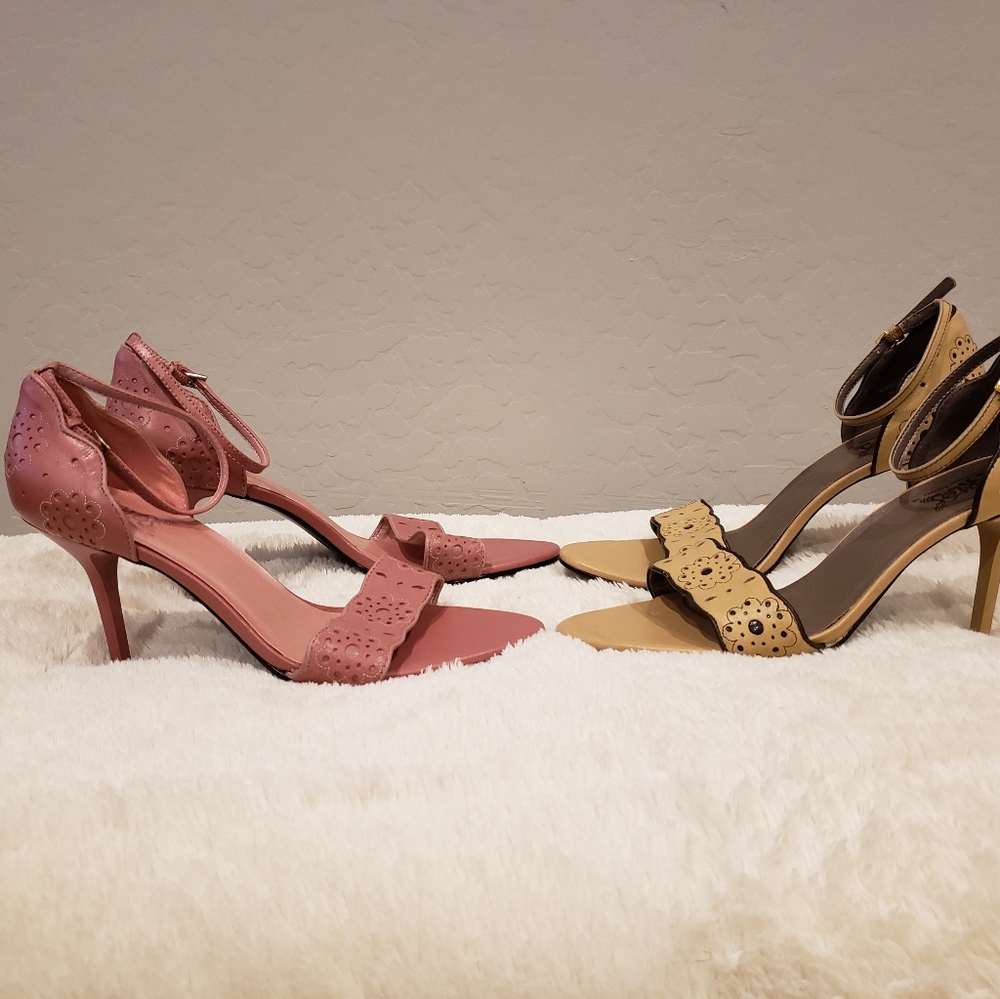 Carlos Santana Sandals Heeled Tan Pair only